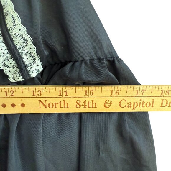 Victoria's Secret Mesh Lace Lingerie Nightie Sheer Babydoll Womens XL Black - Picture 5 of 10